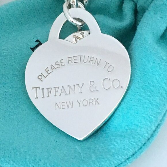 18" RARE Return to Tiffany & Co Extra Large Jumbo Heart Tag Toggle Necklace - Picture 4 of 6